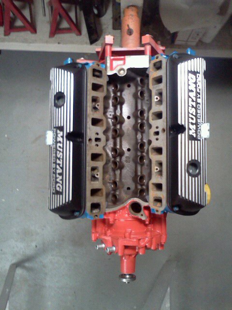 top view of engine.